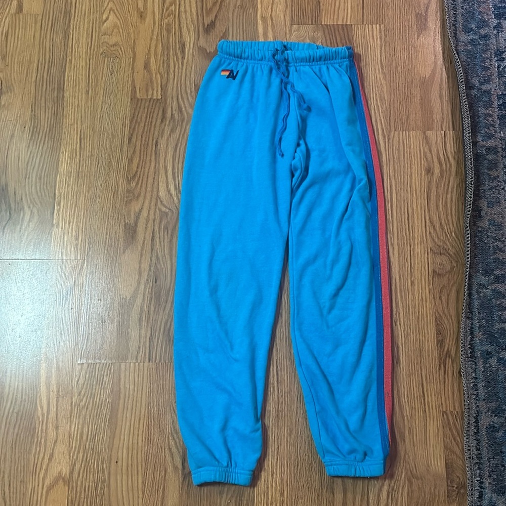 Aviator nation blue sweatpants. XS size excellent condition, no flaws